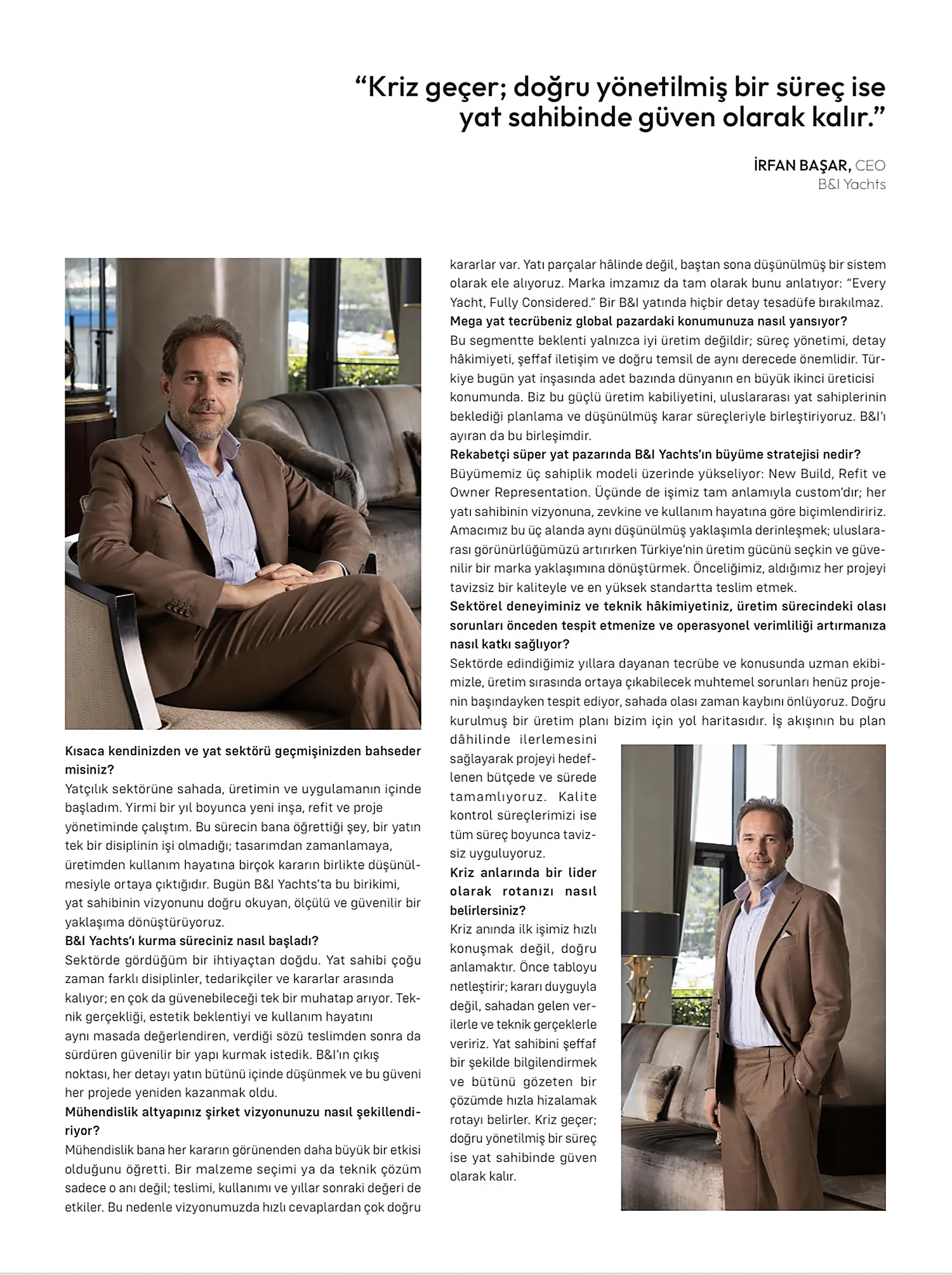 The full interview with İrfan Başar