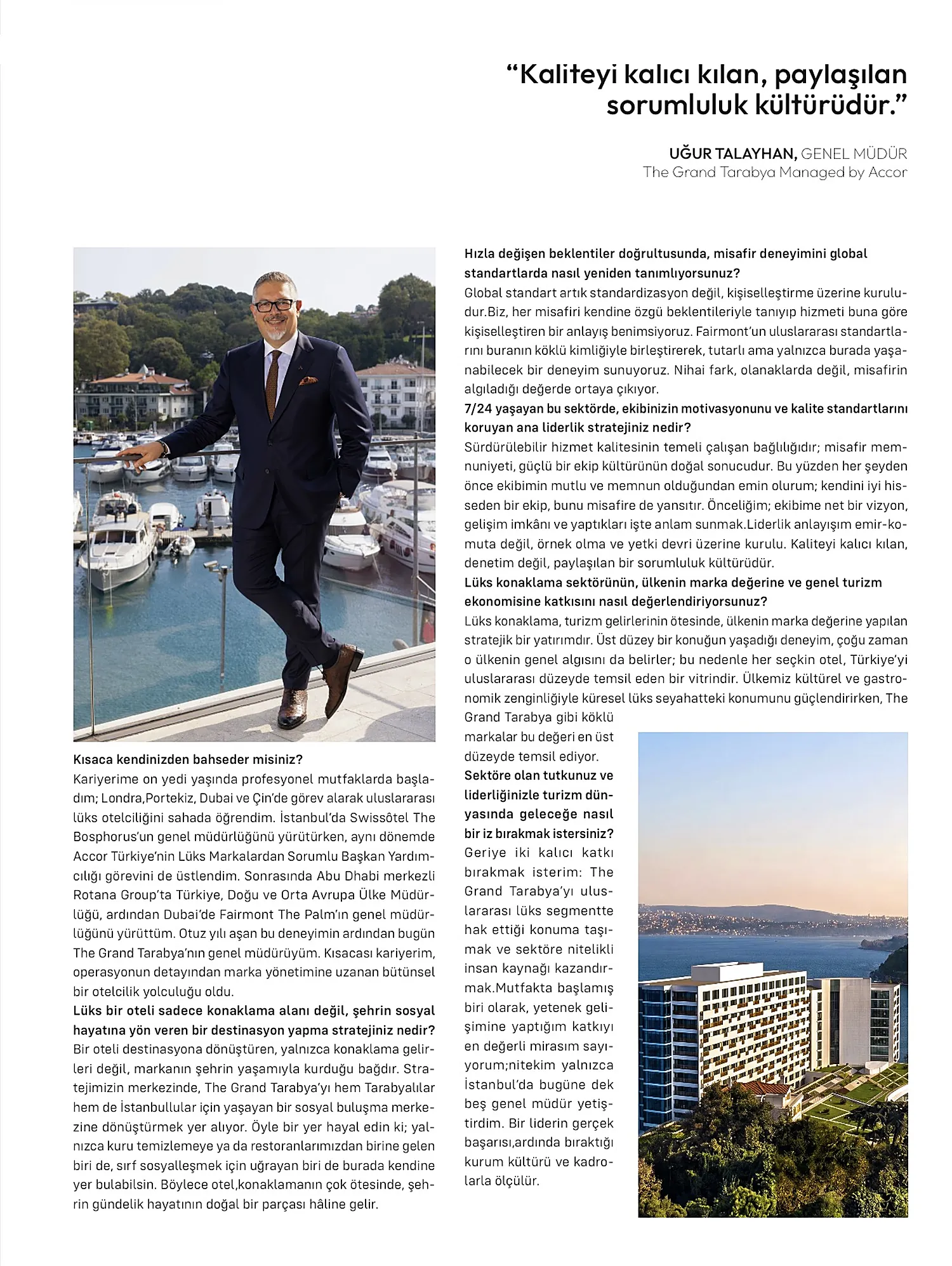 The full interview with Uğur Talayhan
